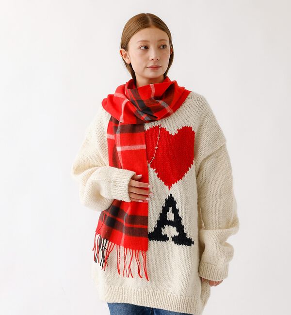 ABAHOUSE「【TWEEDMILL / ツイードミル】Lambswool Scarf / ラム」|マフラー|