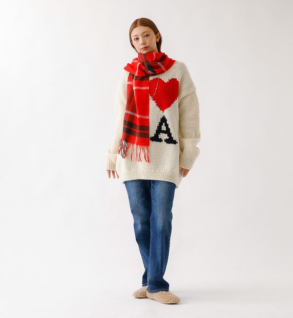 ABAHOUSE「【TWEEDMILL / ツイードミル】Lambswool Scarf / ラム」|マフラー|
