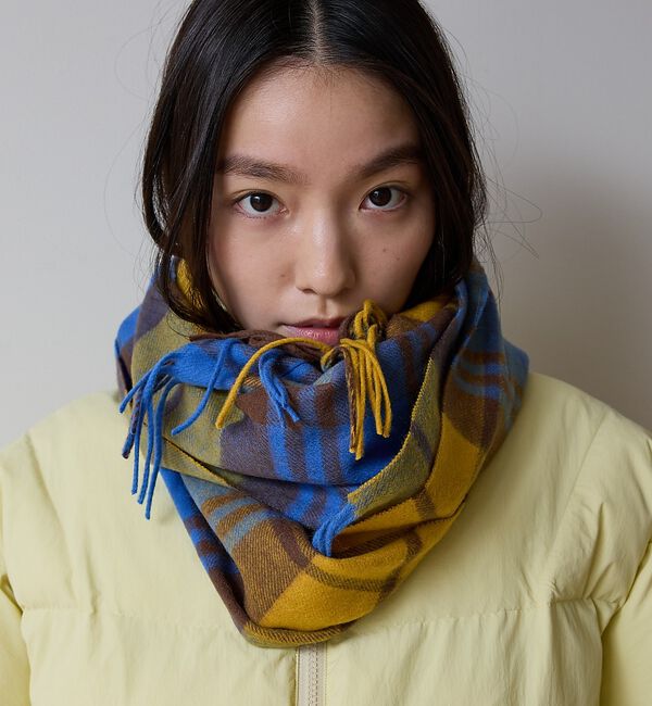 ABAHOUSE「【TWEEDMILL / ツイードミル】Lambswool Scarf / ラム」|マフラー|イエロー系その他1