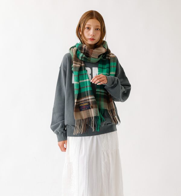 ABAHOUSE「【TWEEDMILL / ツイードミル】Lambswool Scarf / ラム」|マフラー|