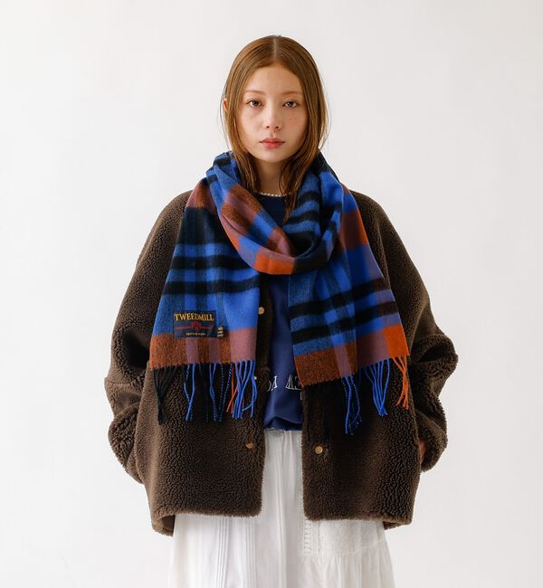 ABAHOUSE「【TWEEDMILL / ツイードミル】Lambswool Scarf / ラム」|マフラー|