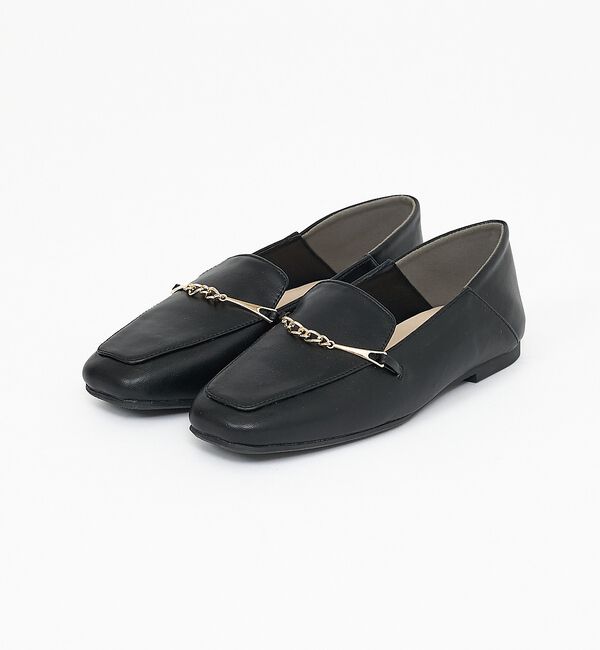 AU BANNISTER「【販売店舗限定】バブーシュビットモカスクエアトゥローファー【予約】」|ローファー|ブラック