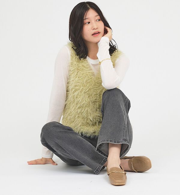 AU BANNISTER「【販売店舗限定】バブーシュビットモカスクエアトゥローファー【予約】」|ローファー|