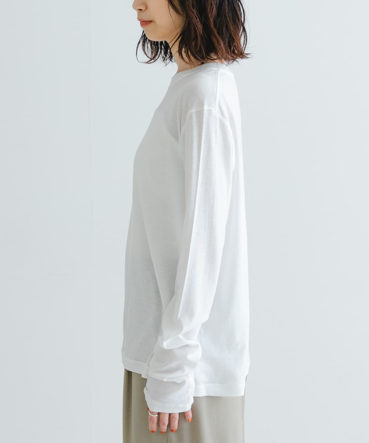 URBAN RESEARCH「HAKUJI　Cellulose cotton Long-Sleeve Pullover」|Tシャツ・カットソー|