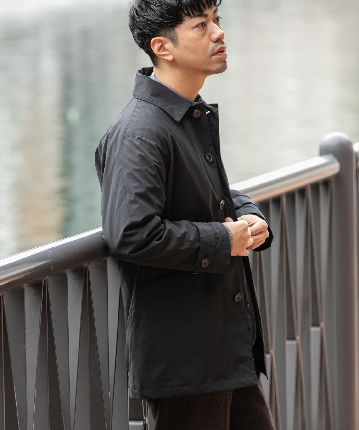 URBAN RESEARCH ROSSO「3WAYステンカラーハーフコート ライナーセット」|ステンカラーコート|
