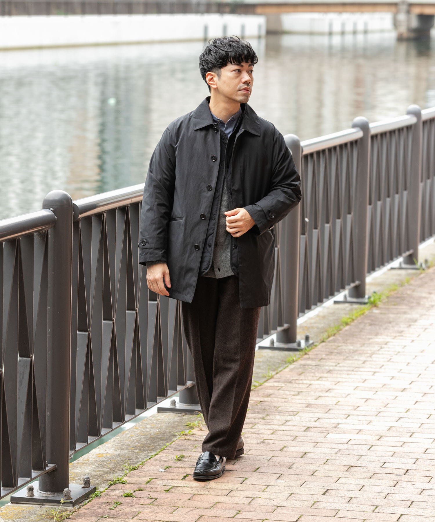 URBAN RESEARCH ROSSO「3WAYステンカラーハーフコート ライナーセット」|ステンカラーコート|