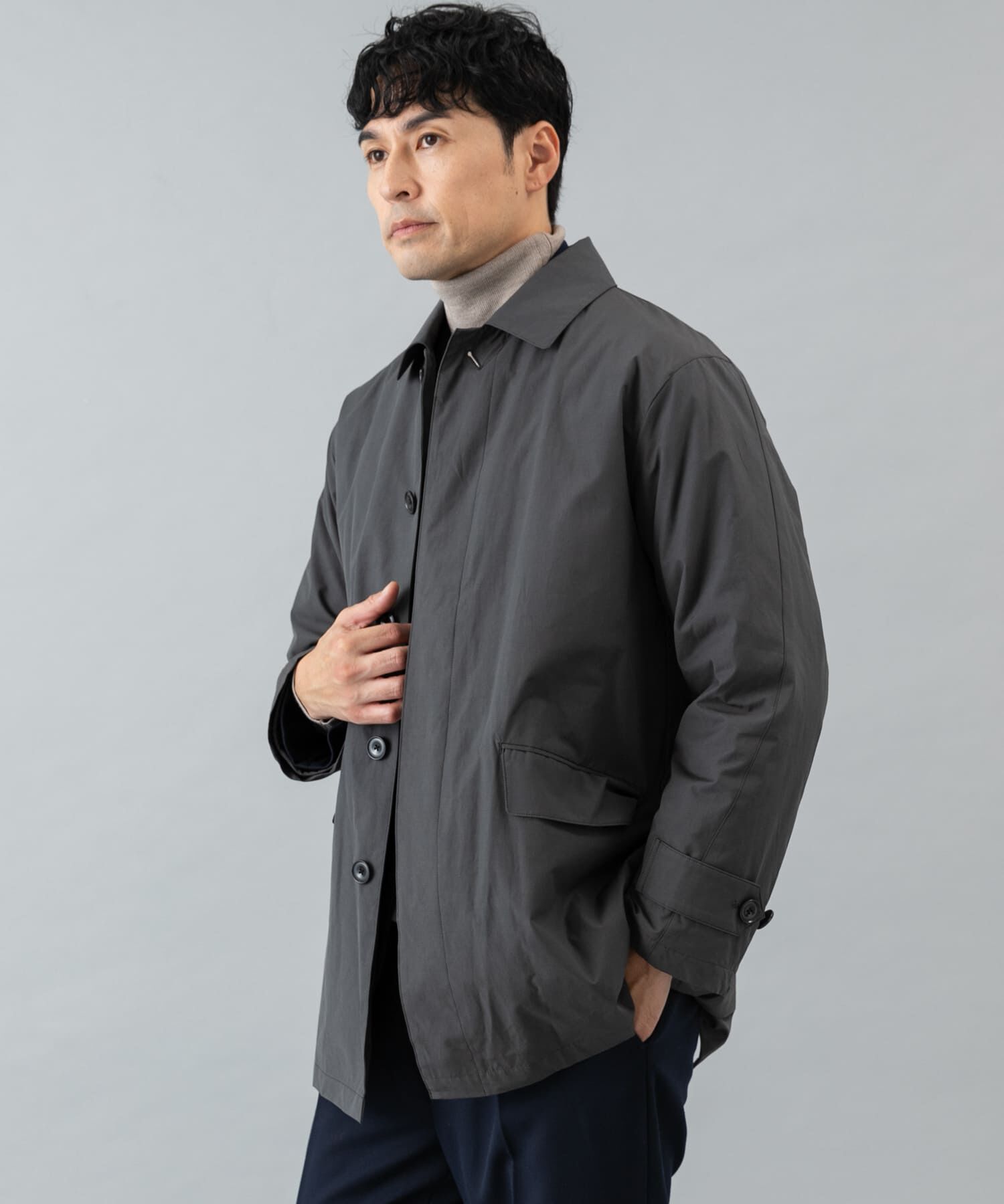 URBAN RESEARCH ROSSO「3WAYステンカラーハーフコート ライナーセット」|ステンカラーコート|