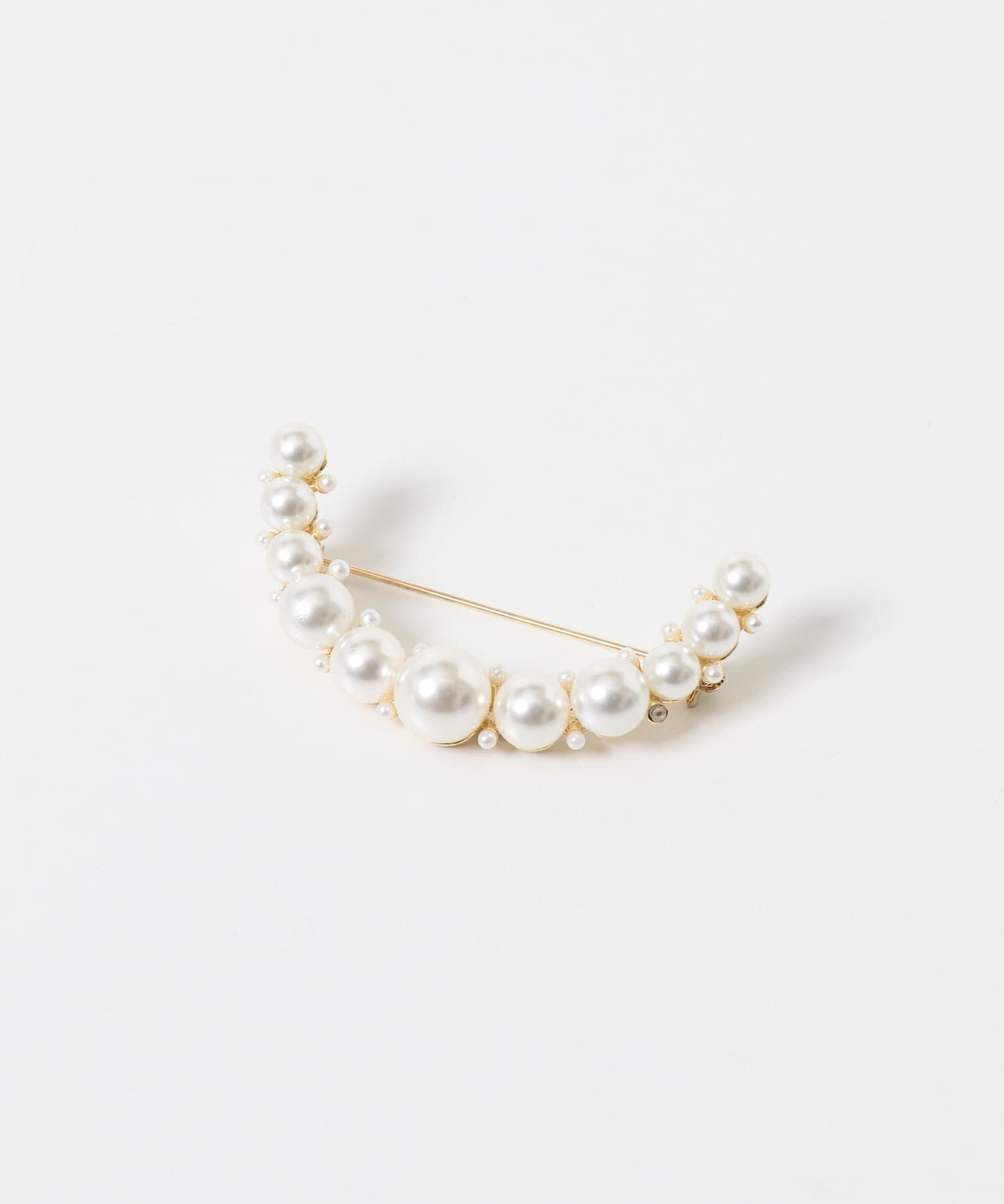 URBAN RESEARCH「decor『デコール』　Broach curve pearl」|ブローチ・コサージュ|