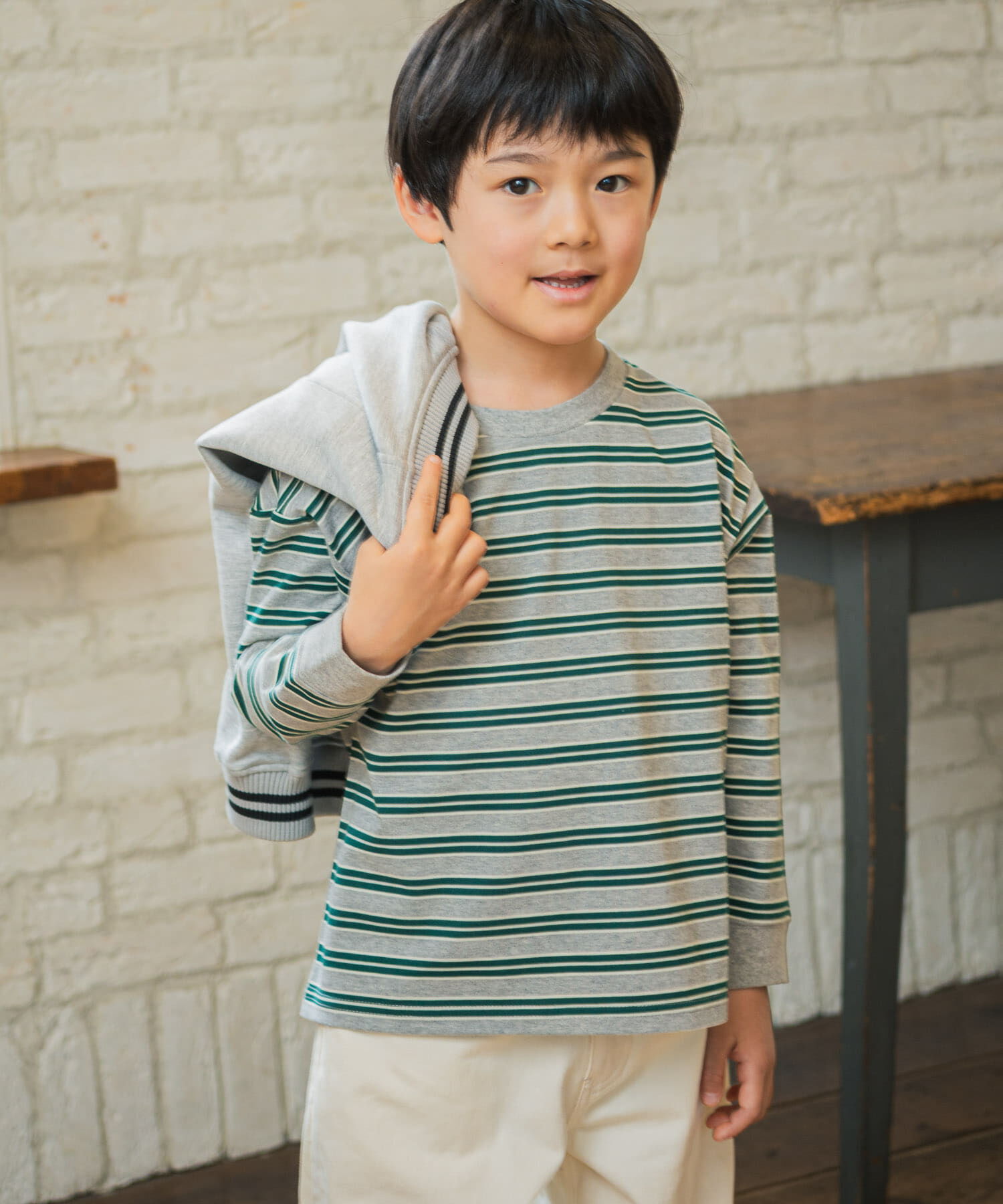 URBAN RESEARCH DOORS「『150サイズあり』マルチボーダープルオーバー(KIDS)」|その他|