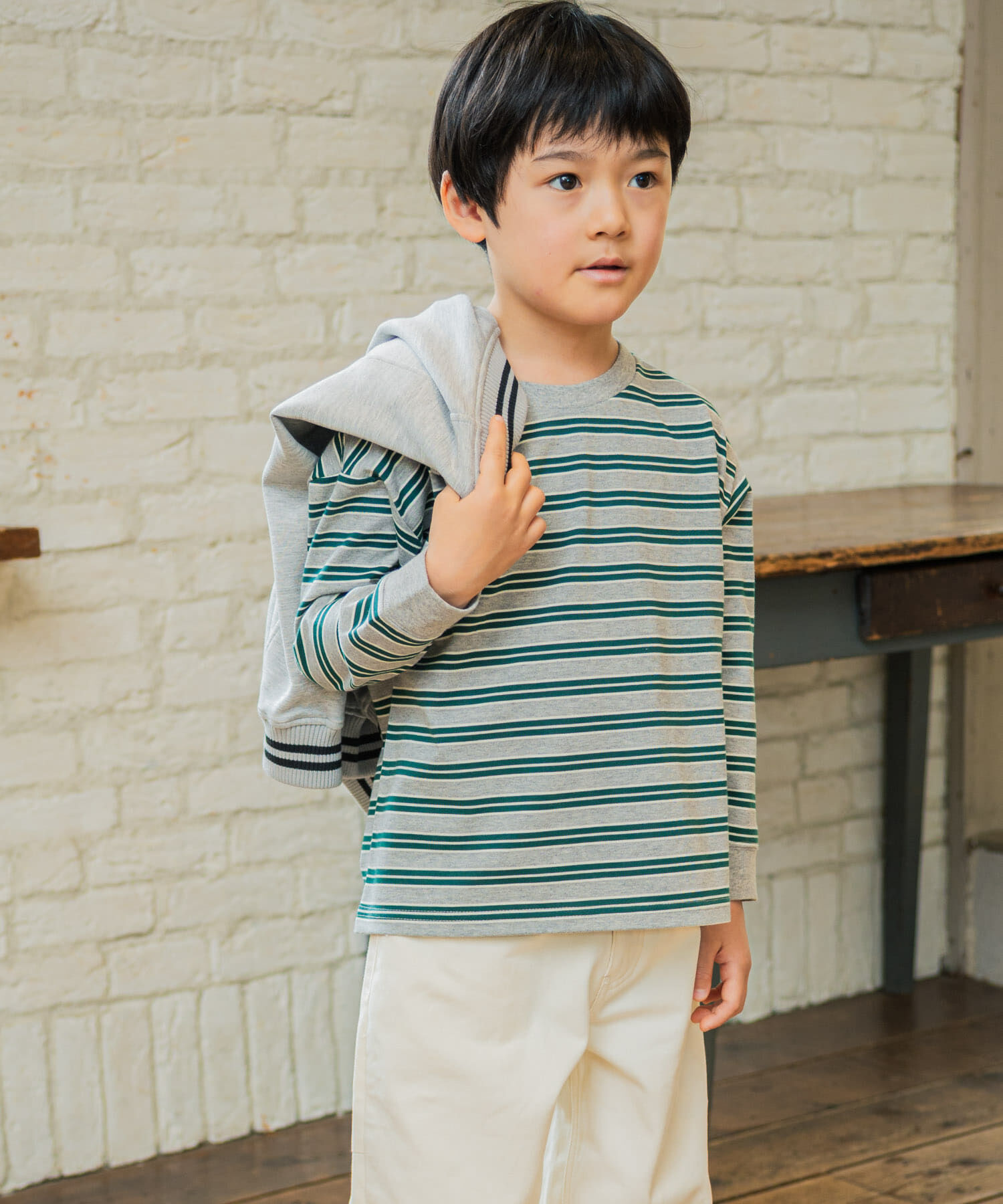 URBAN RESEARCH DOORS「『150サイズあり』マルチボーダープルオーバー(KIDS)」|その他|