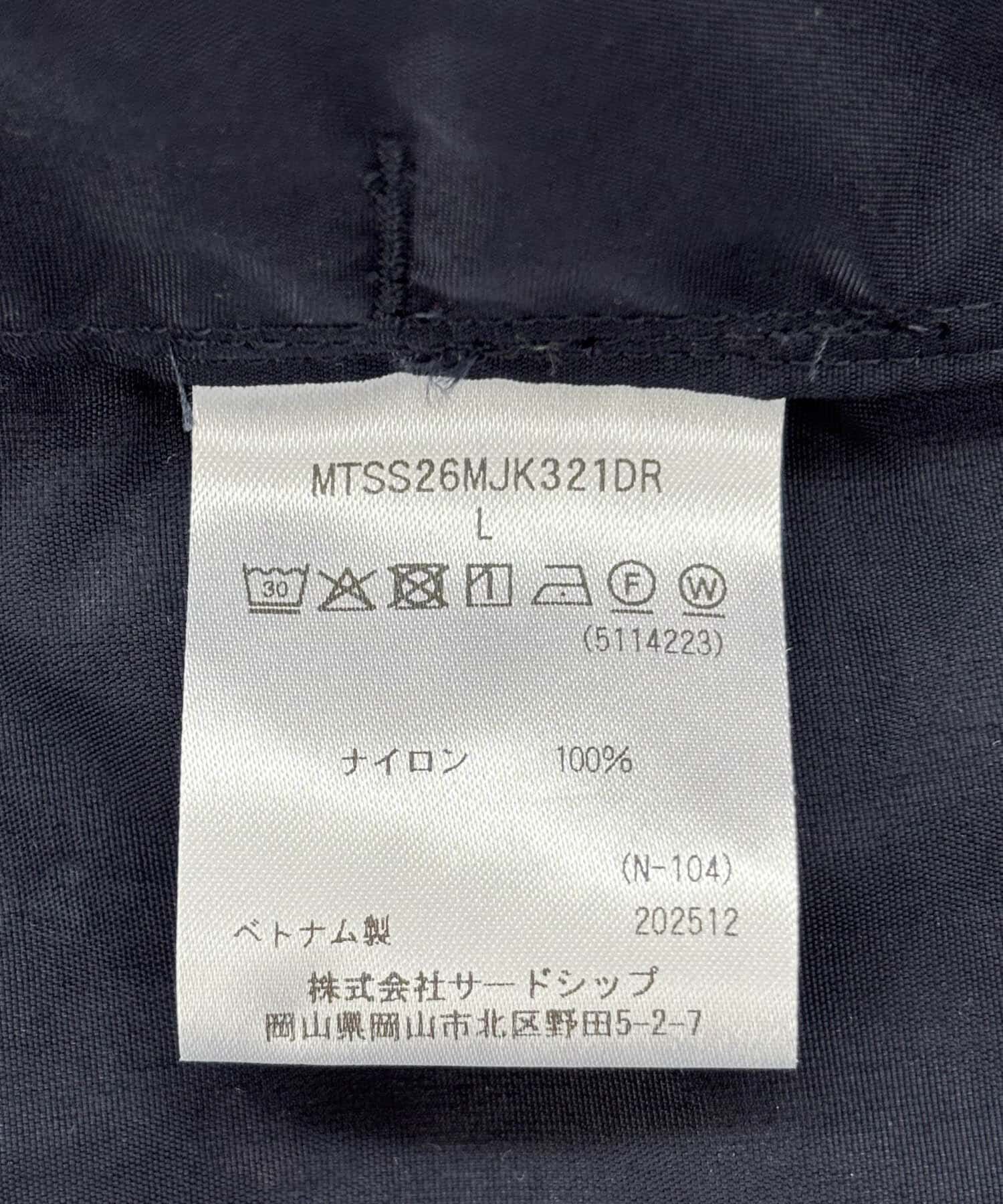 URBAN RESEARCH DOORS「『別注』Marmot&times;DOORS　COACH SHIRTS JACKET」|ノーカラーコート|