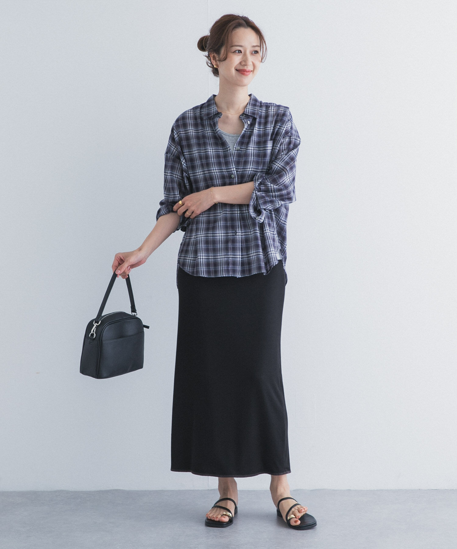URBAN RESEARCH DOORS「リバーシブルテレコカットスカート」|スカート|