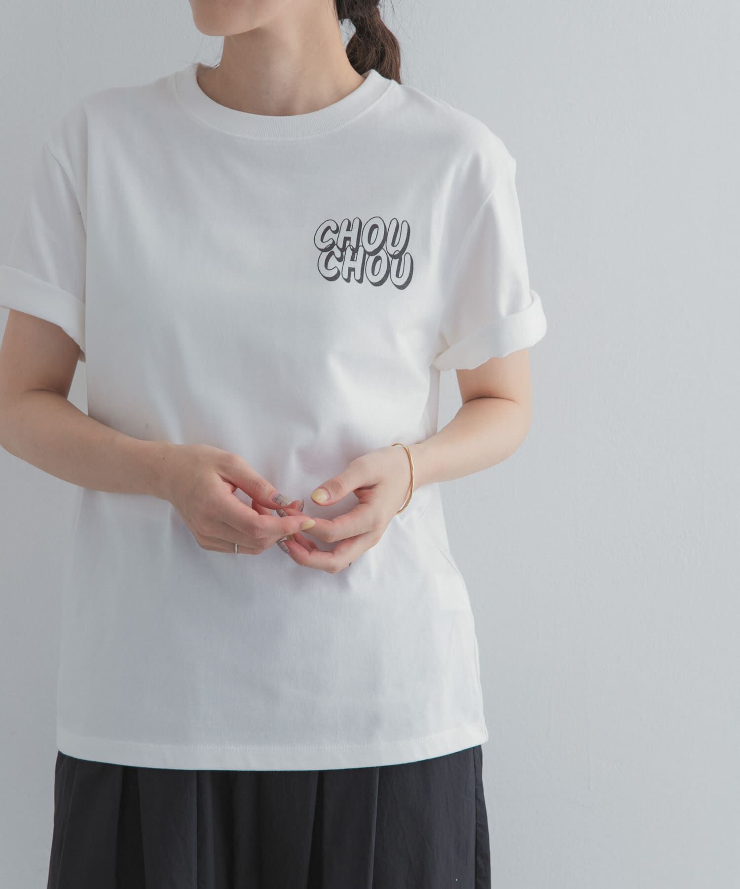 URBAN RESEARCH DOORS「Grow Organic ポイントロゴプリントTシャツ」|Tシャツ・カットソー|