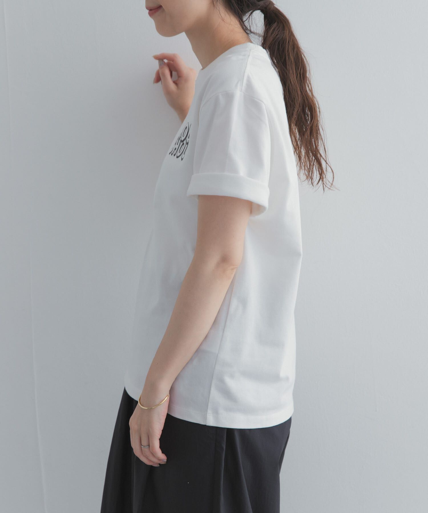 URBAN RESEARCH DOORS「Grow Organic ポイントロゴプリントTシャツ」|Tシャツ・カットソー|