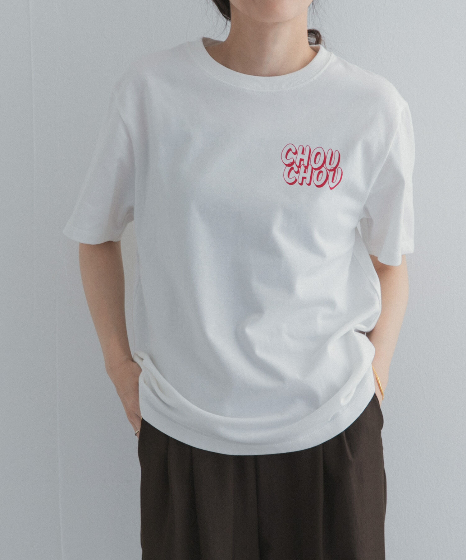 URBAN RESEARCH DOORS「Grow Organic ポイントロゴプリントTシャツ」|Tシャツ・カットソー|
