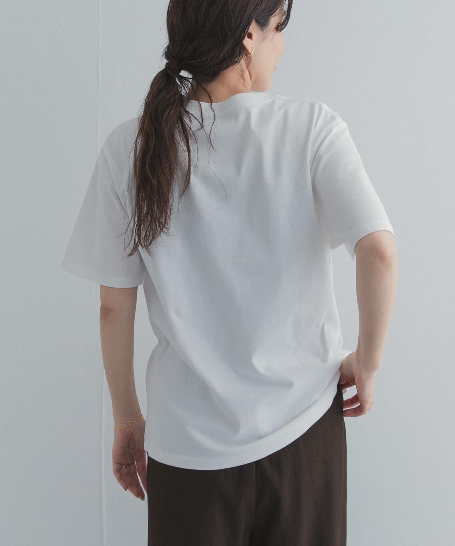 URBAN RESEARCH DOORS「Grow Organic ポイントロゴプリントTシャツ」|Tシャツ・カットソー|