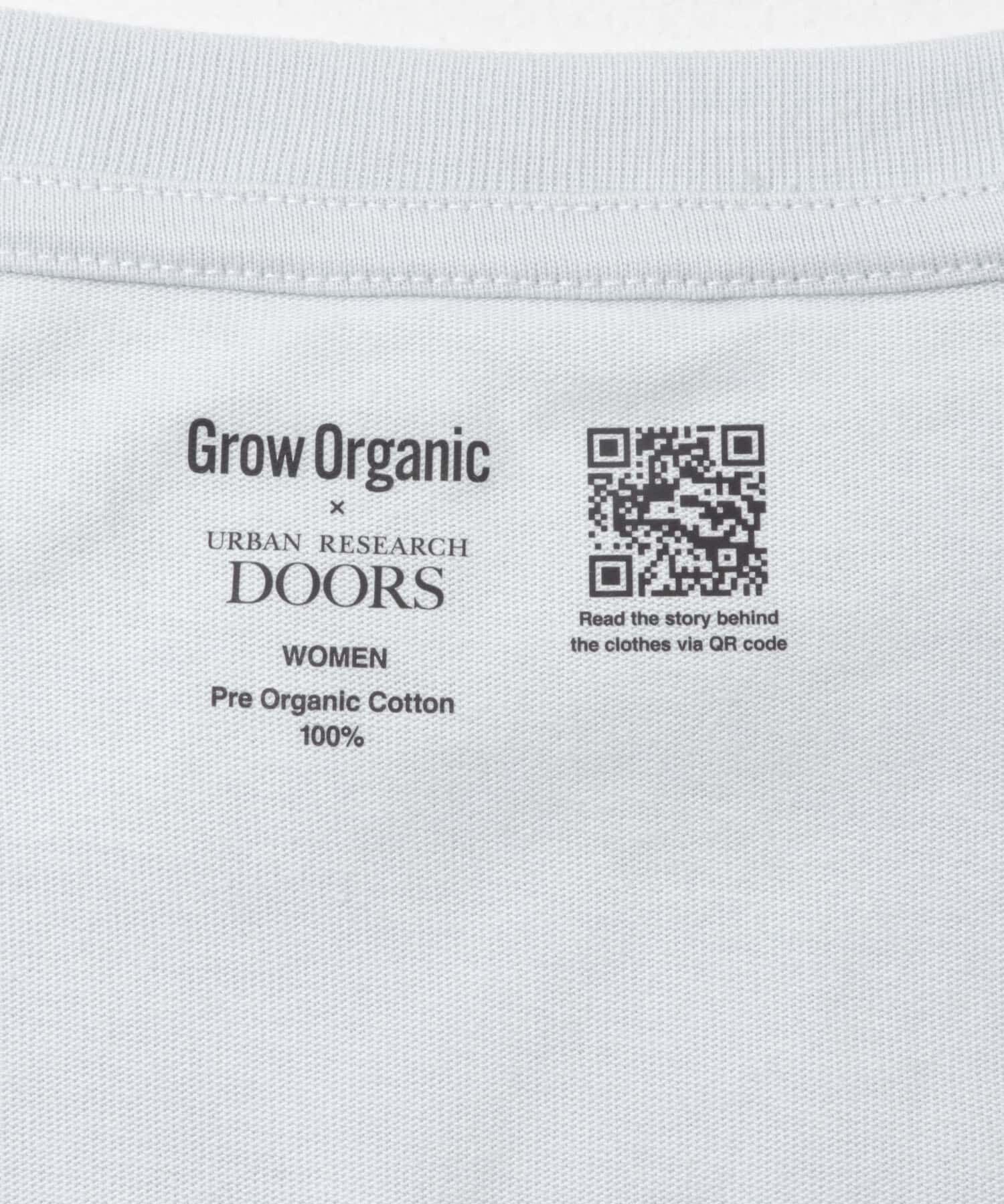 URBAN RESEARCH DOORS「Grow Organic ポイントロゴプリントTシャツ」|Tシャツ・カットソー|