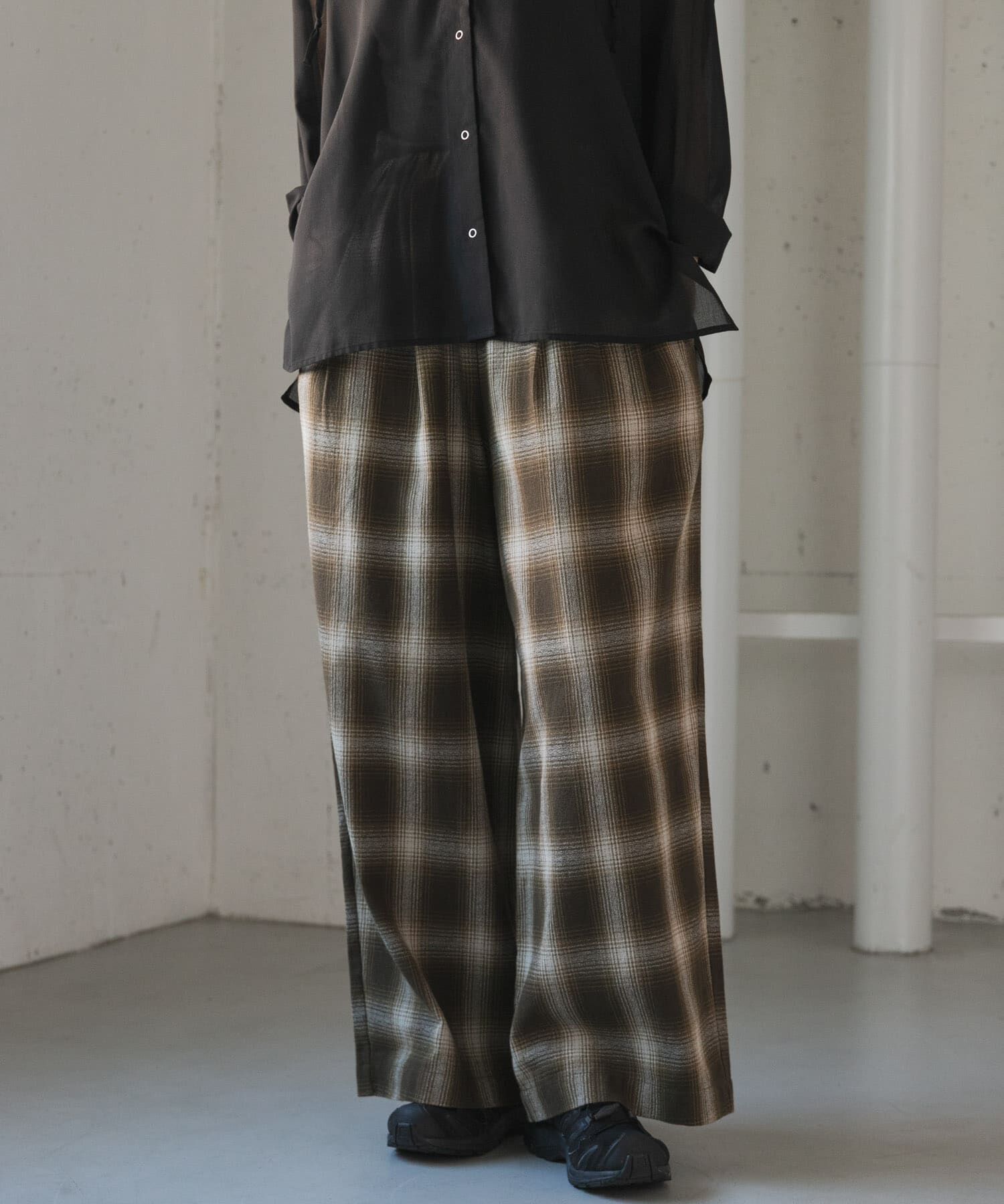 URBAN RESEARCH DOORS「FORK&SPOON　オンブレチェックパンツ」|その他|