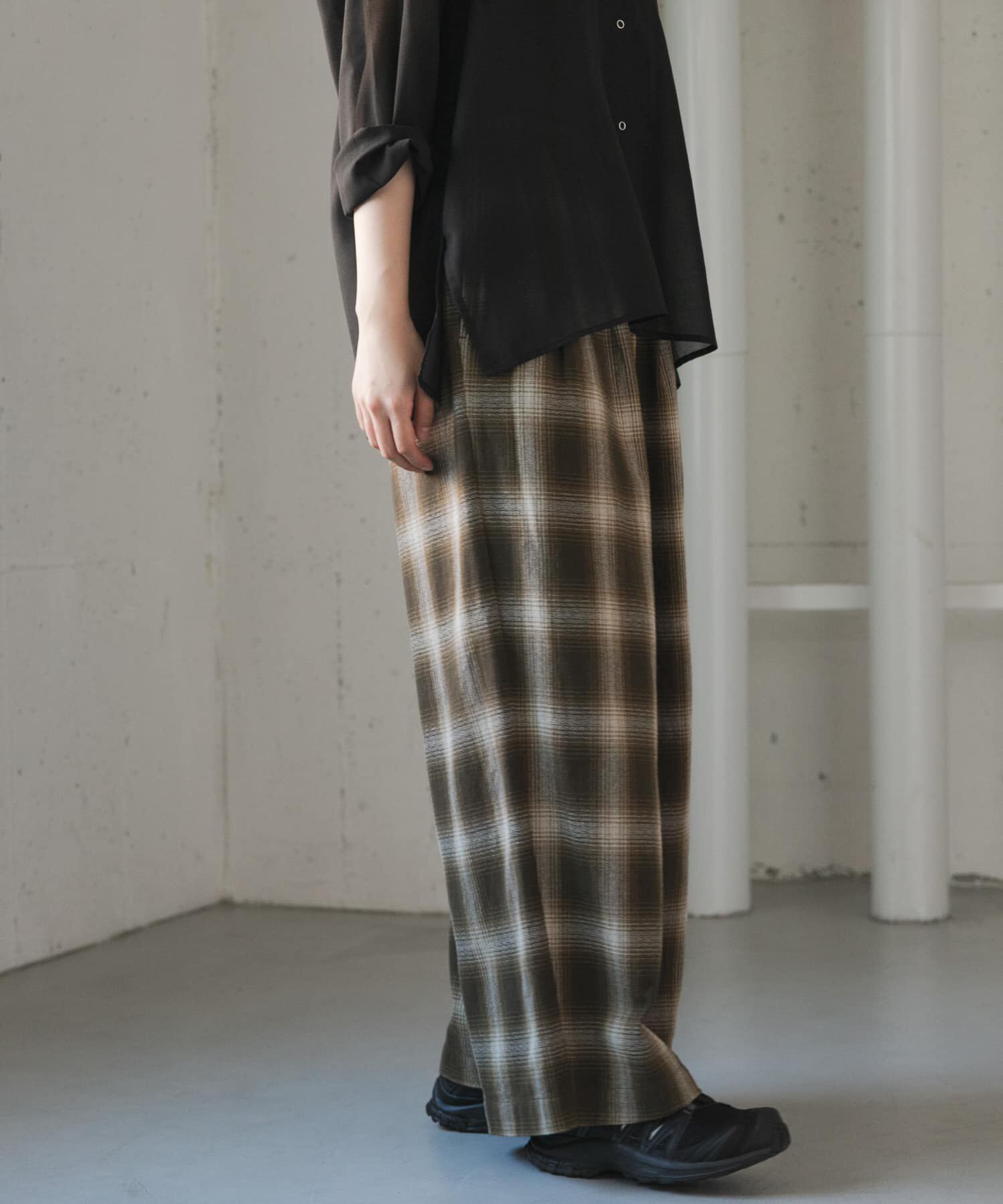 URBAN RESEARCH DOORS「FORK&SPOON　オンブレチェックパンツ」|その他|