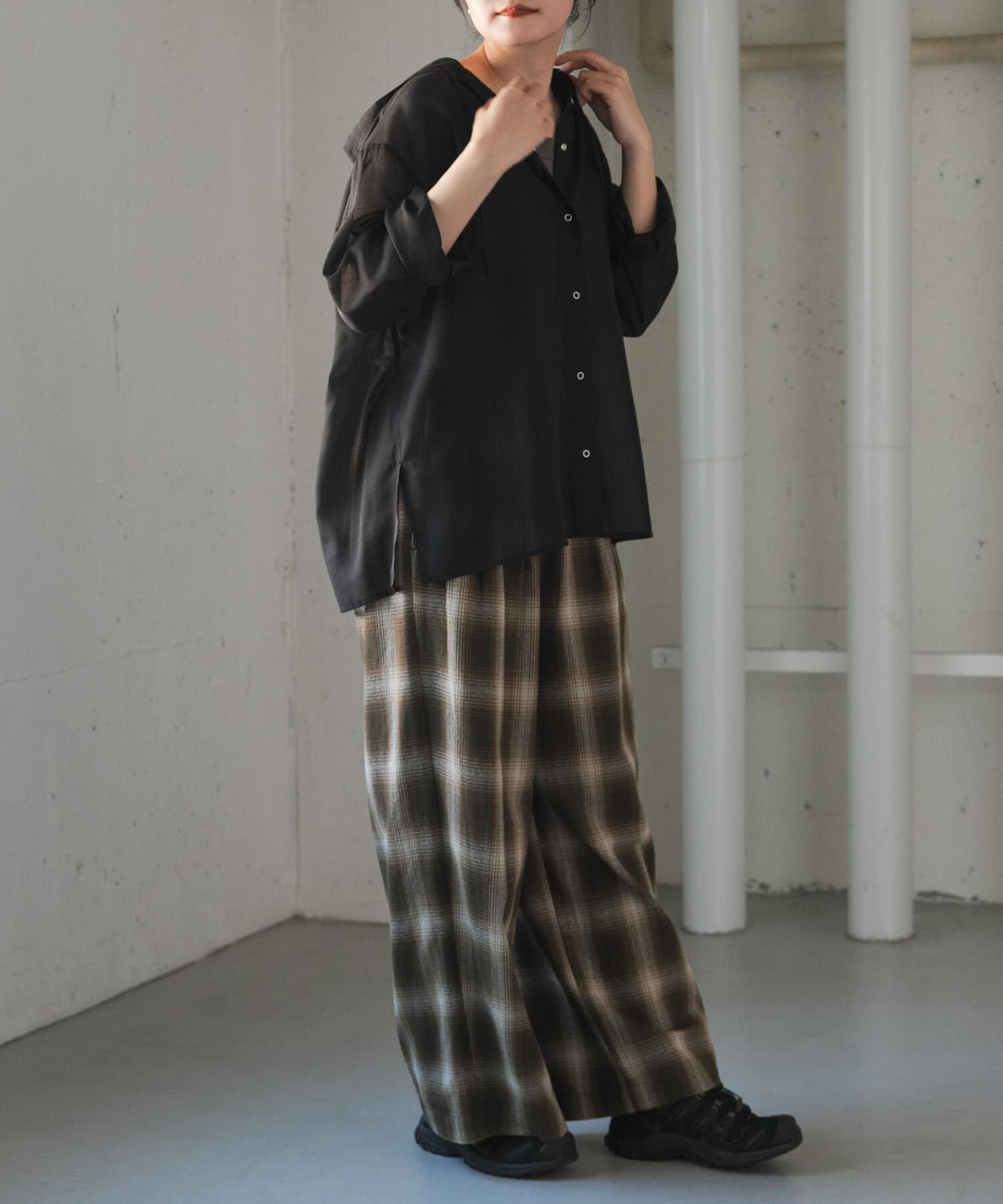 URBAN RESEARCH DOORS「FORK&SPOON　オンブレチェックパンツ」|その他|