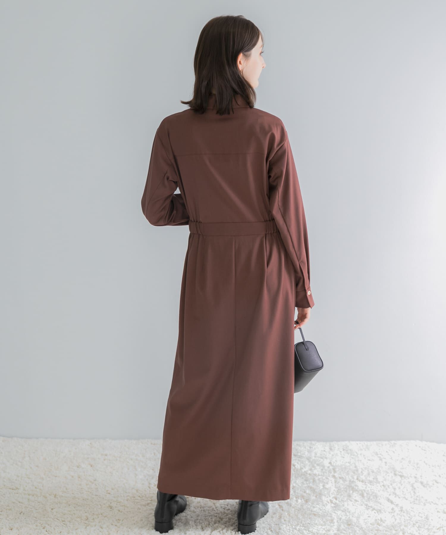 URBAN RESEARCH ROSSO「カシュクールデザインウーステッドワンピース」|ワンピース|