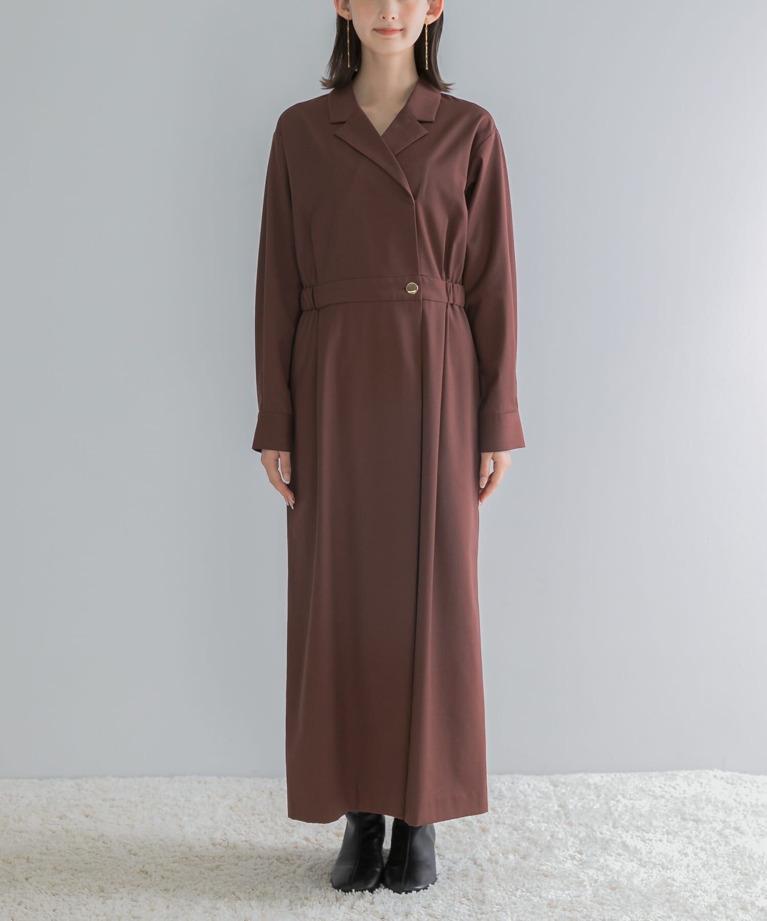 URBAN RESEARCH ROSSO「カシュクールデザインウーステッドワンピース」|ワンピース|