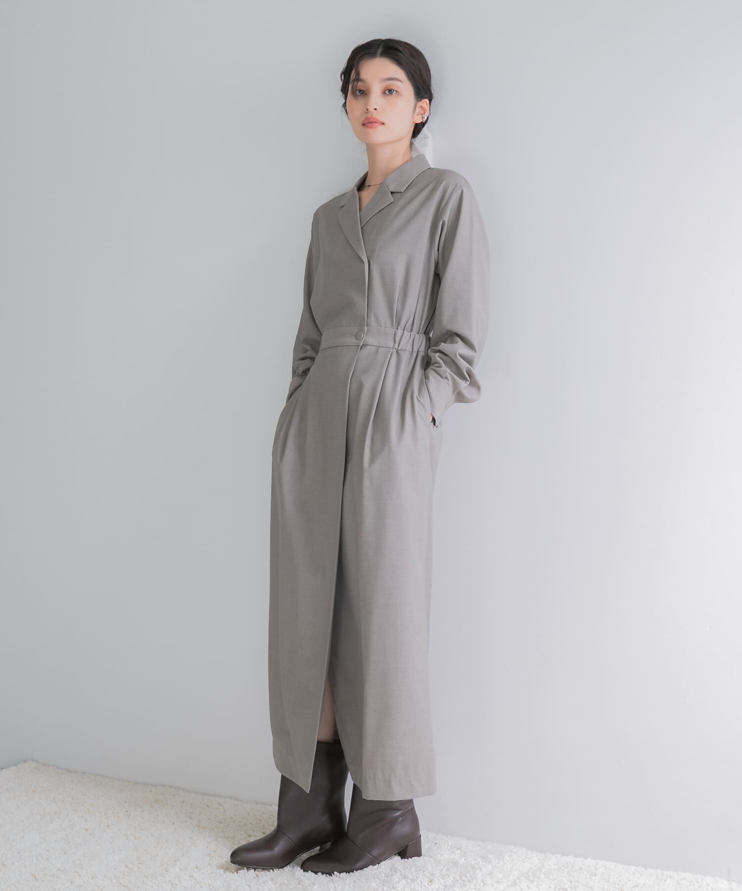URBAN RESEARCH ROSSO「カシュクールデザインウーステッドワンピース」|ワンピース|