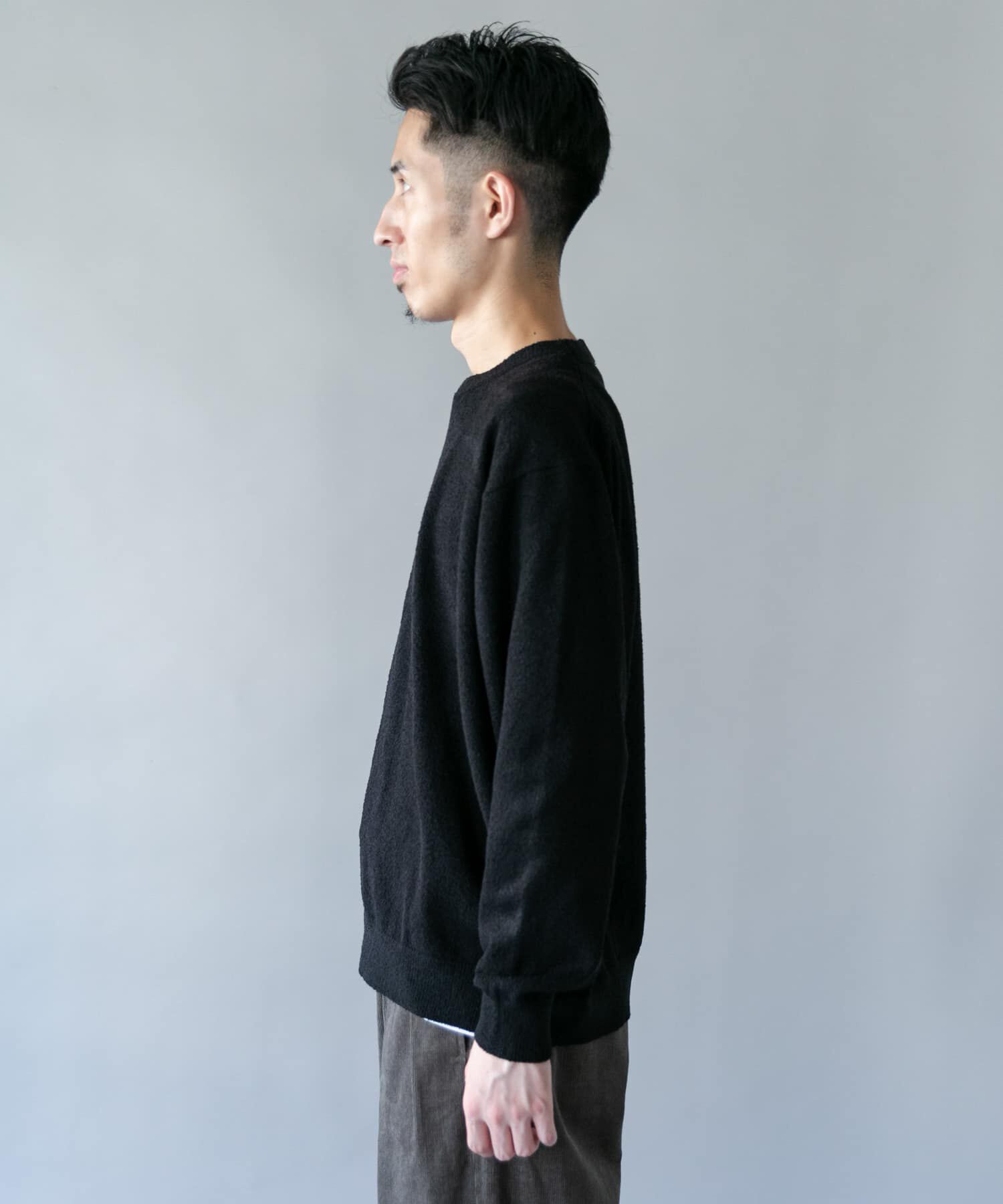 URBAN RESEARCH DOORS「ミニブークレ クルーネックニット」|ニット・セーター|