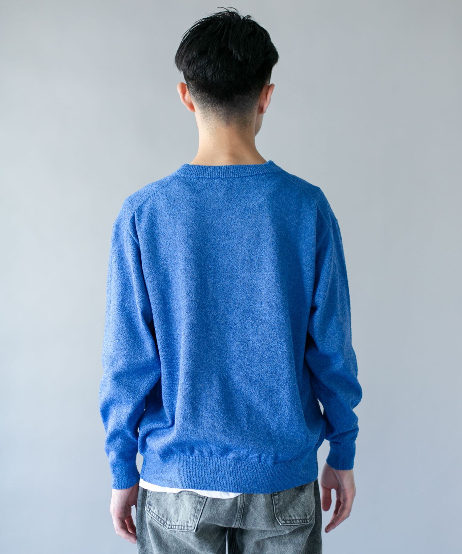 URBAN RESEARCH DOORS「ミニブークレ クルーネックニット」|ニット・セーター|