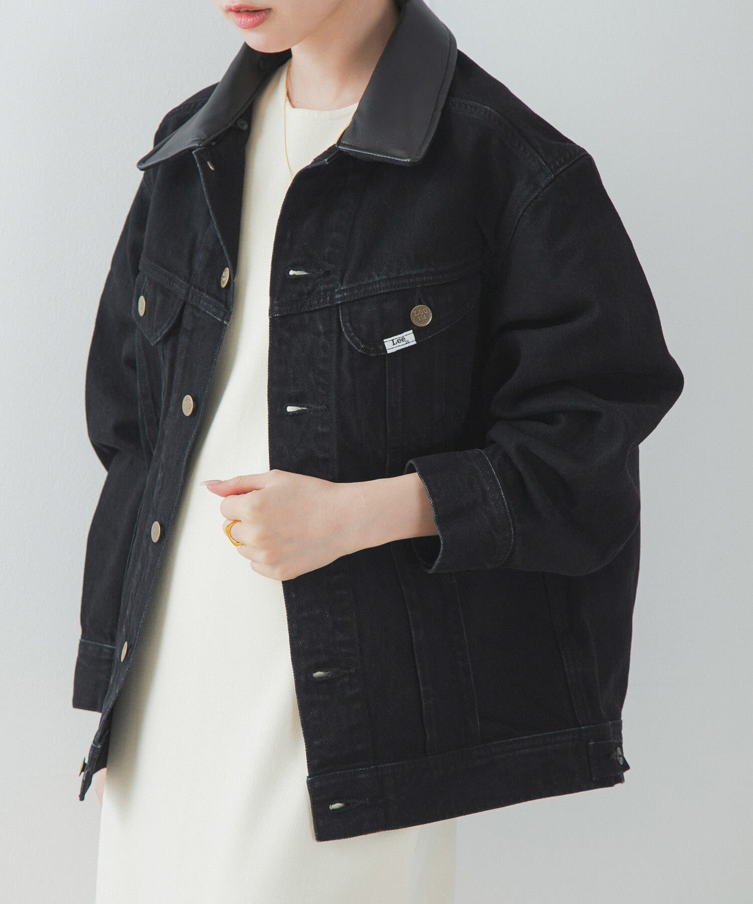 URBAN RESEARCH ROSSO「『別注』Lee&times;ROSSO　2WAY COLLAR JACKET」|デニムジャケット|