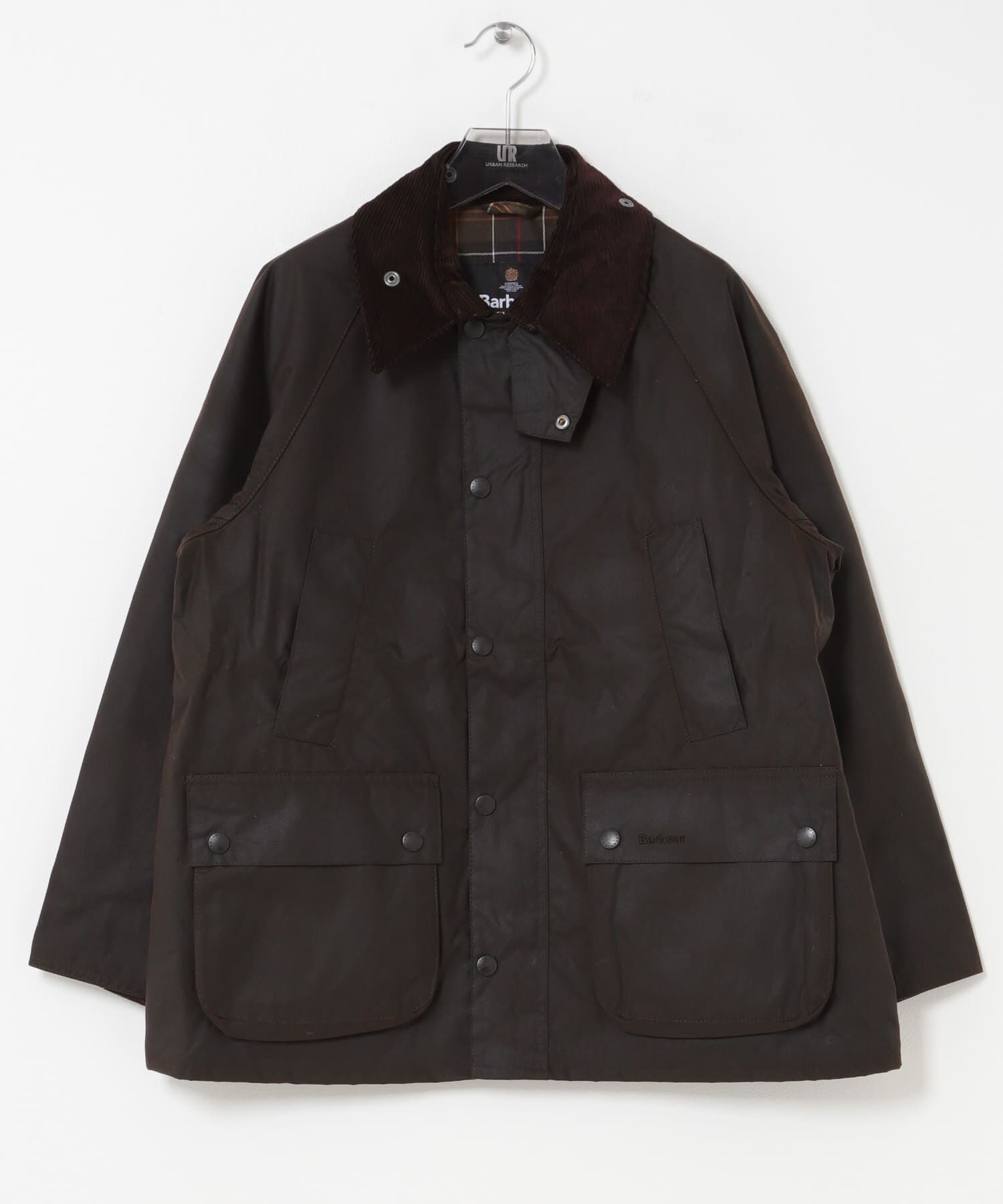 URBAN RESEARCH「Barbour　OS BEDALE WAX JACKET」|ノーカラーコート|