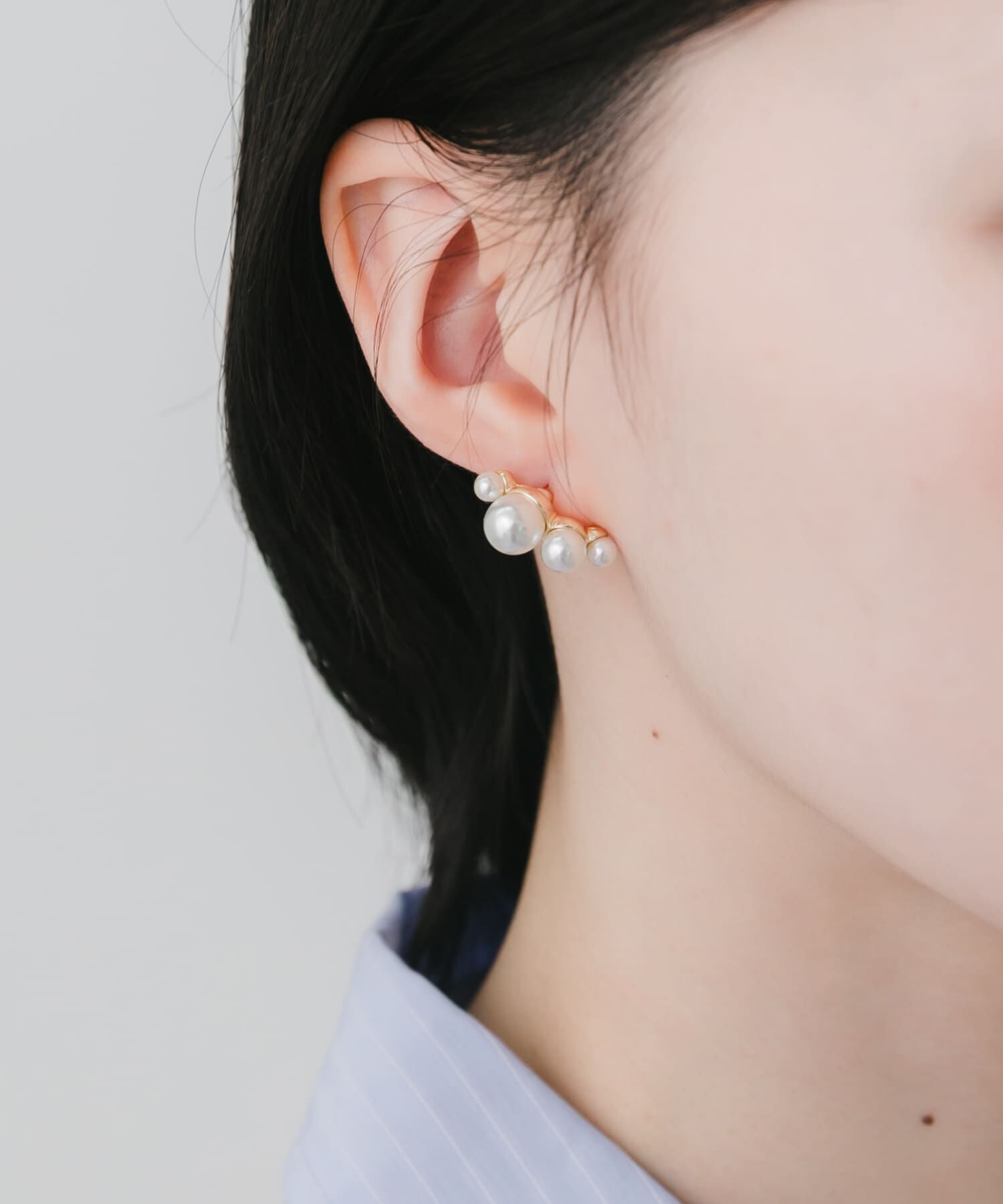 SMELLY「グラデーションパールピアス」|ピアス|
