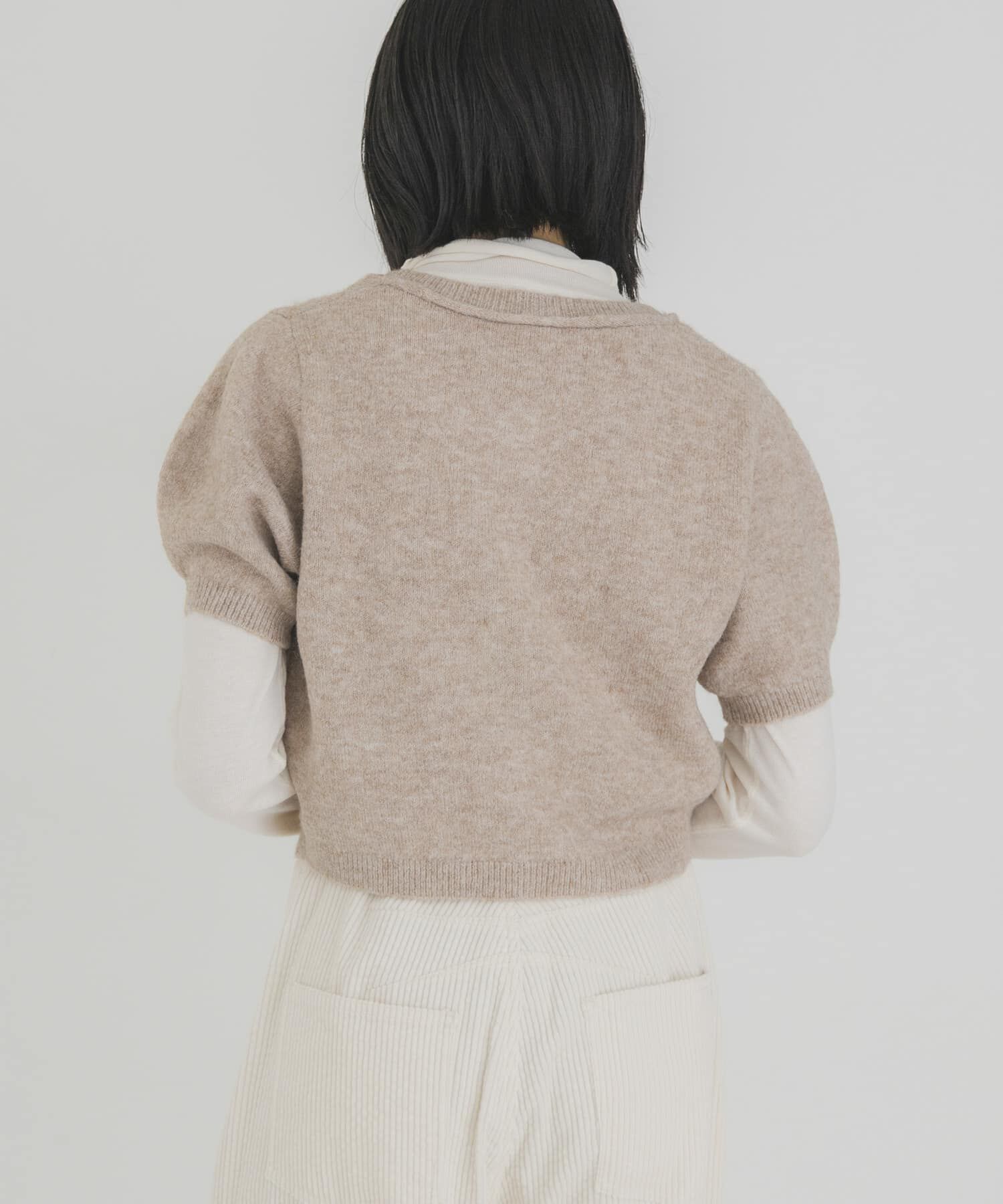  「ハイネックニットSETカーディガン」|カーディガン|