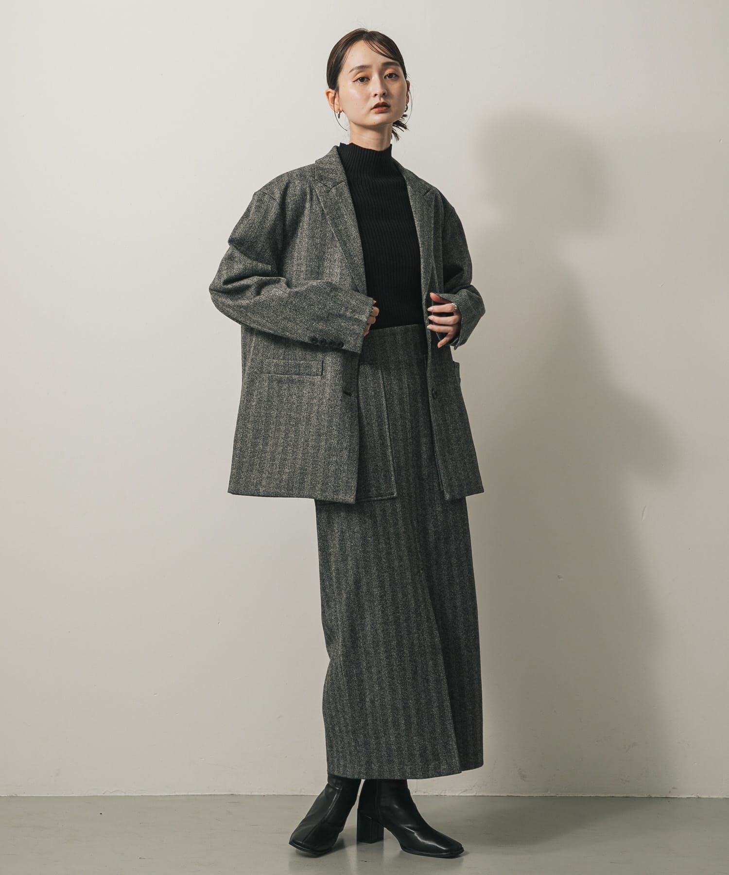 SENSE OF PLACE by URBAN RESEARCH「『XS, TALLサイズ/WEB限定』ジャージーメルトンアウトポケットスカート」|スカート|