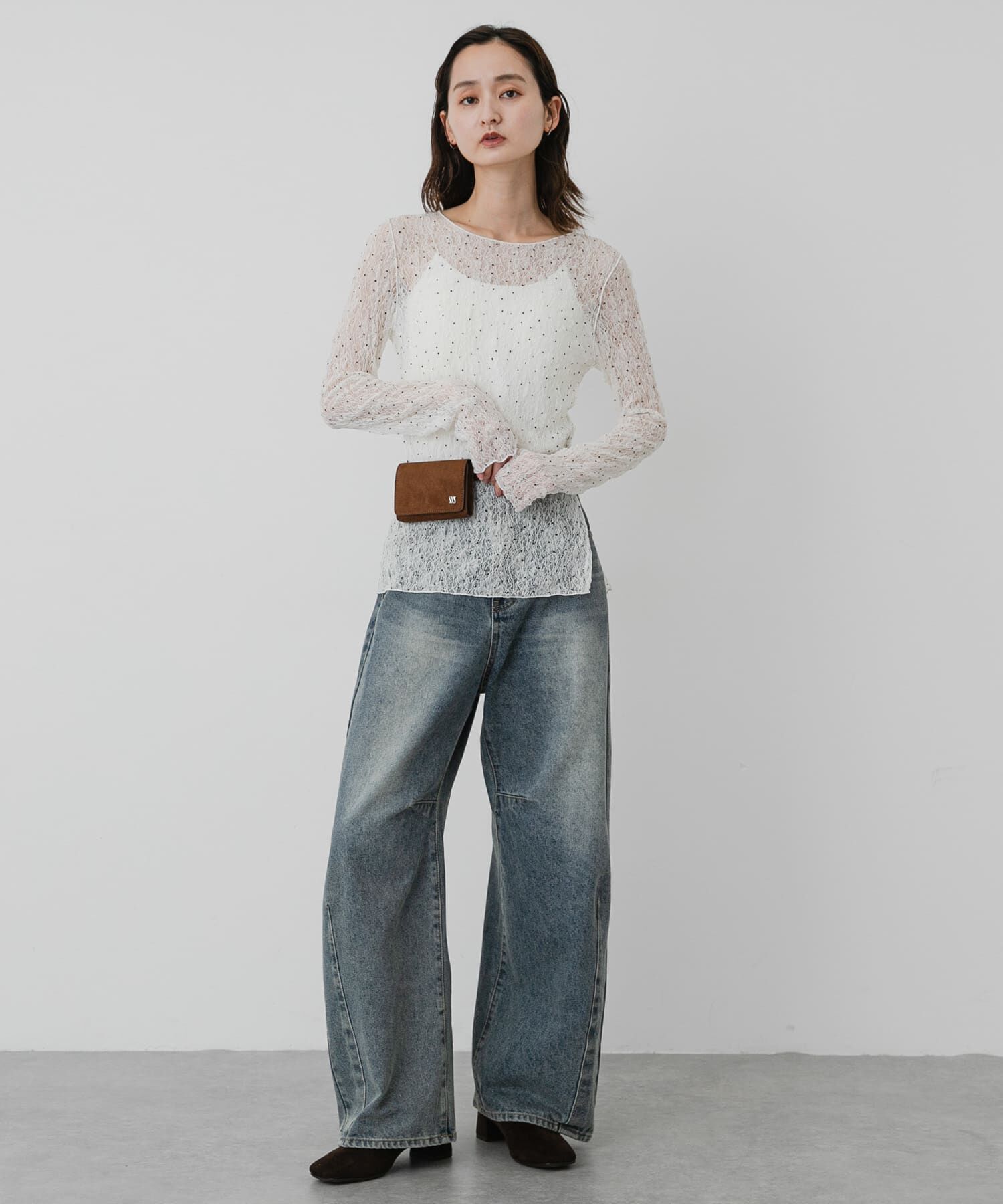 SENSE OF PLACE by URBAN RESEARCH「シアーレースカットトップ」|Tシャツ・カットソー|