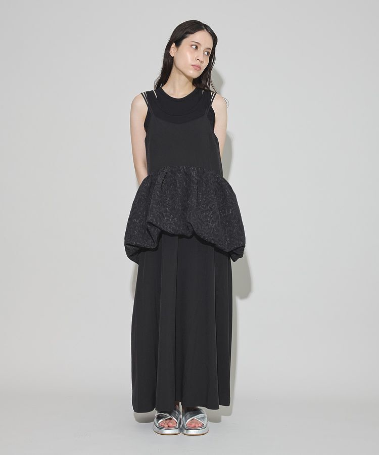 GARAGE OF GOOD CLOTHING「バルーンレイヤードワンピース」|ワンピース|Black