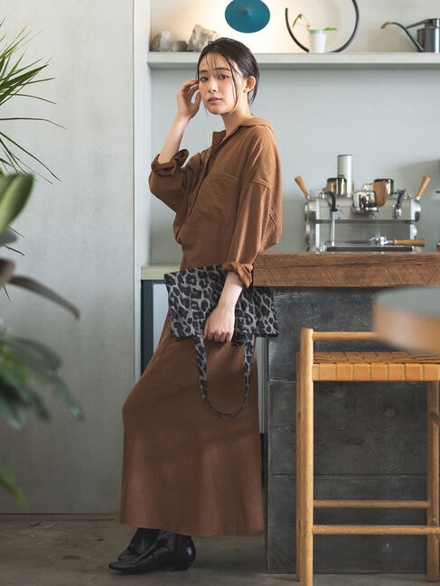 Te chichi「【UVカット/マシンウォッシャブル】スエードライクスカート(セットアップ可)《2026 AUTUMN LOOK item》」|スカート|