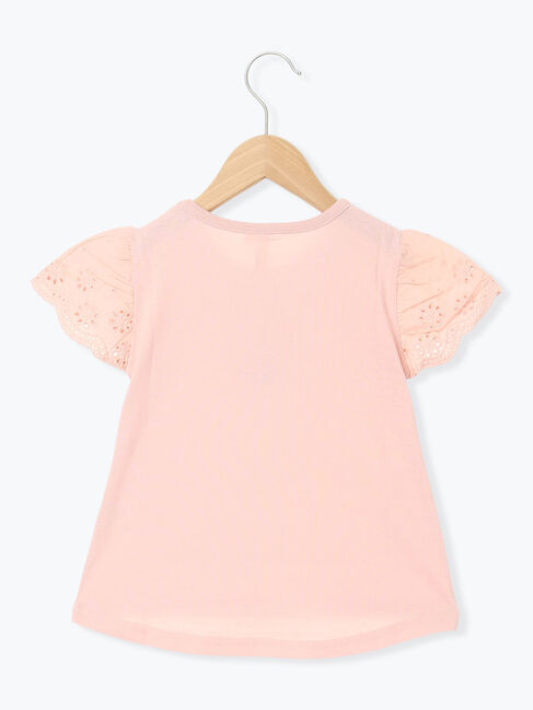 Samansa Mos2 Lagom「【吸水速乾】袖レースTシャツ」|Tシャツ・カットソー|