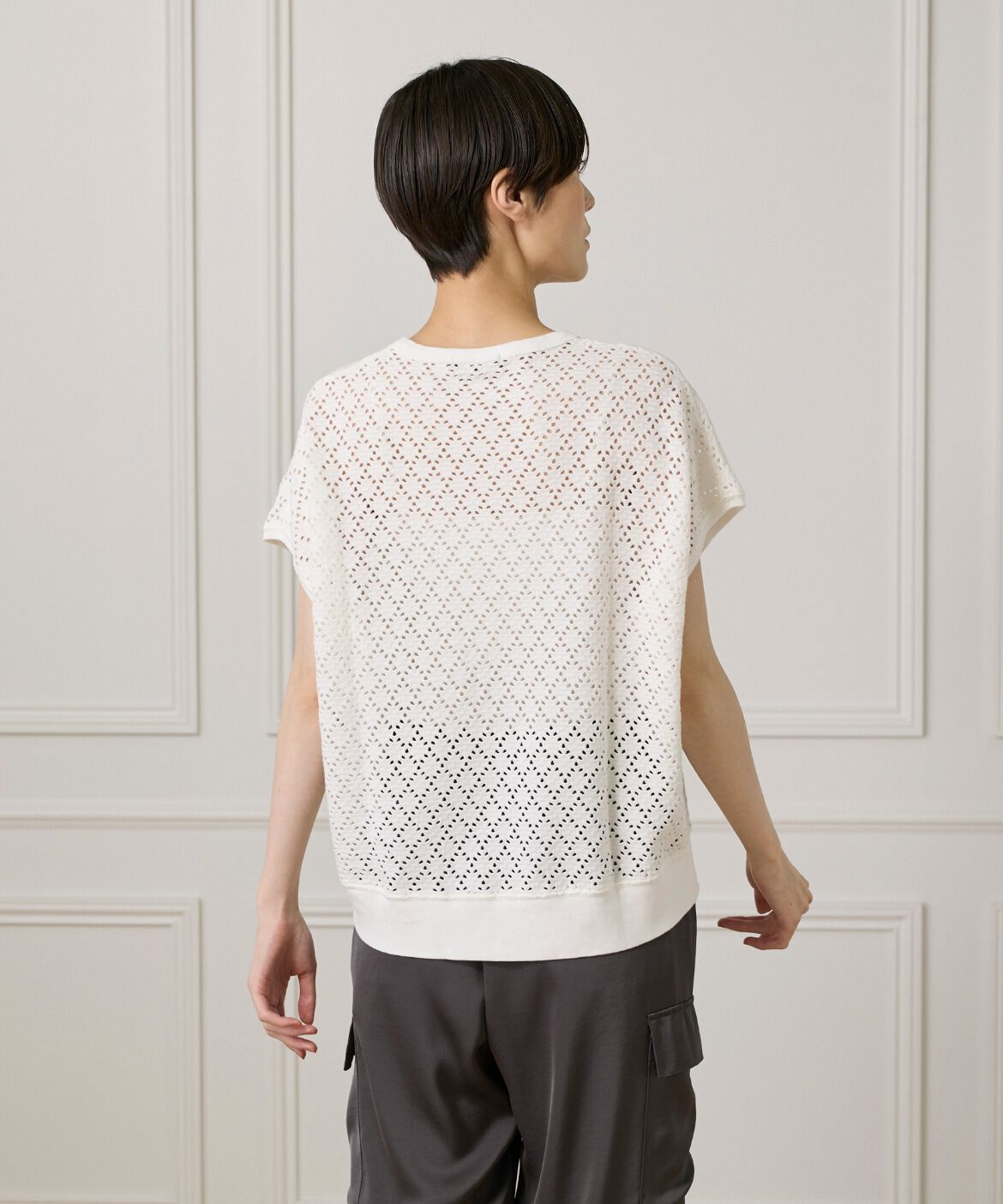 7-IDconcept.「アイレット天竺カットプルオーバー」|Tシャツ・カットソー|
