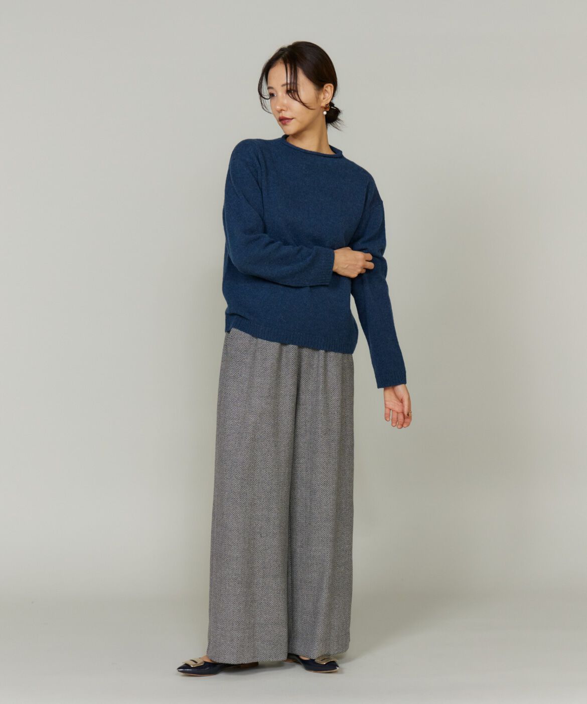 Le Souk「アルパカブレンドモックネックプルオーバー」|ニット・セーター|