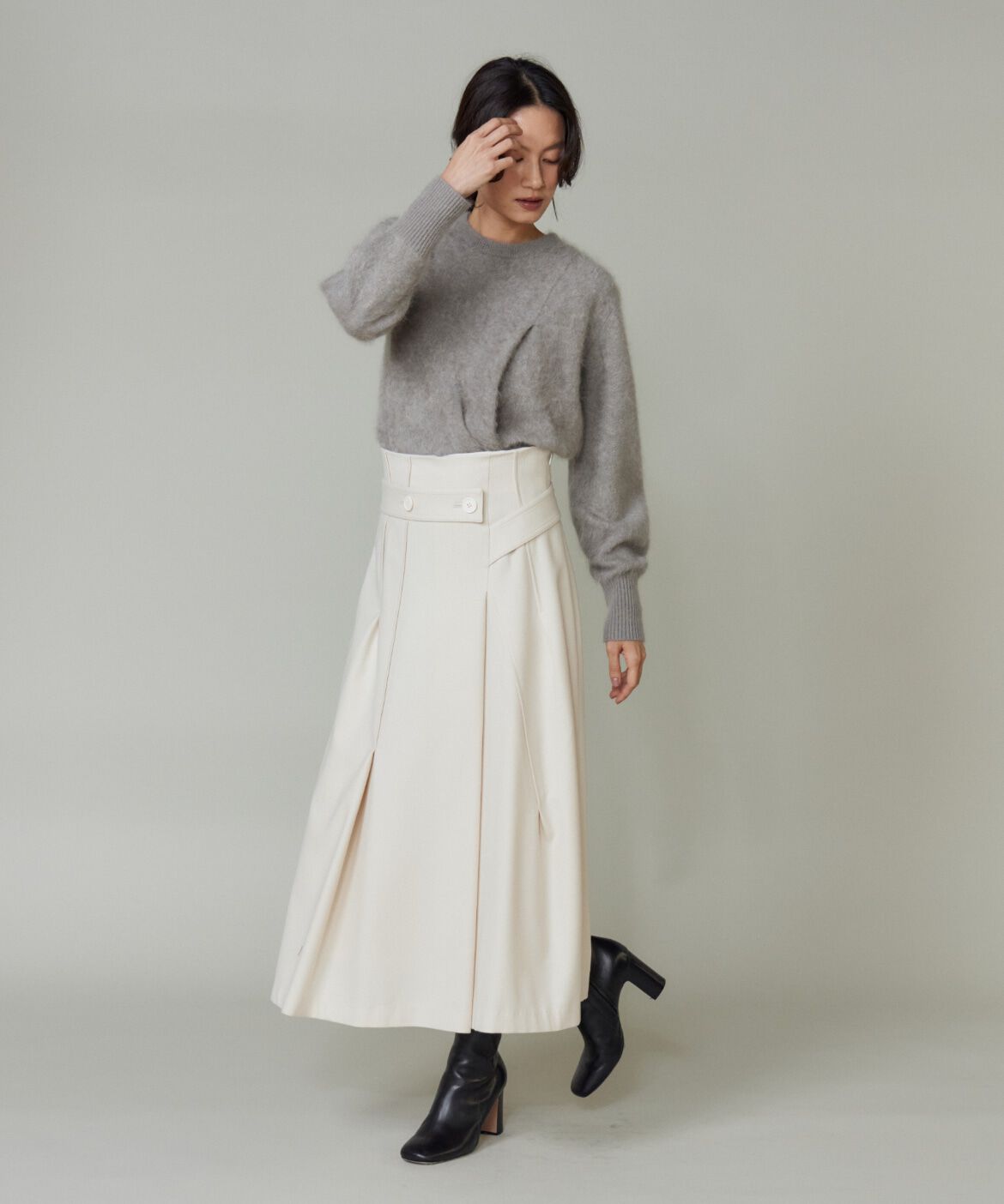 la veille by SUPERIOR CLOSET「《大きいサイズ》ラップ風スカート」|スカート|
