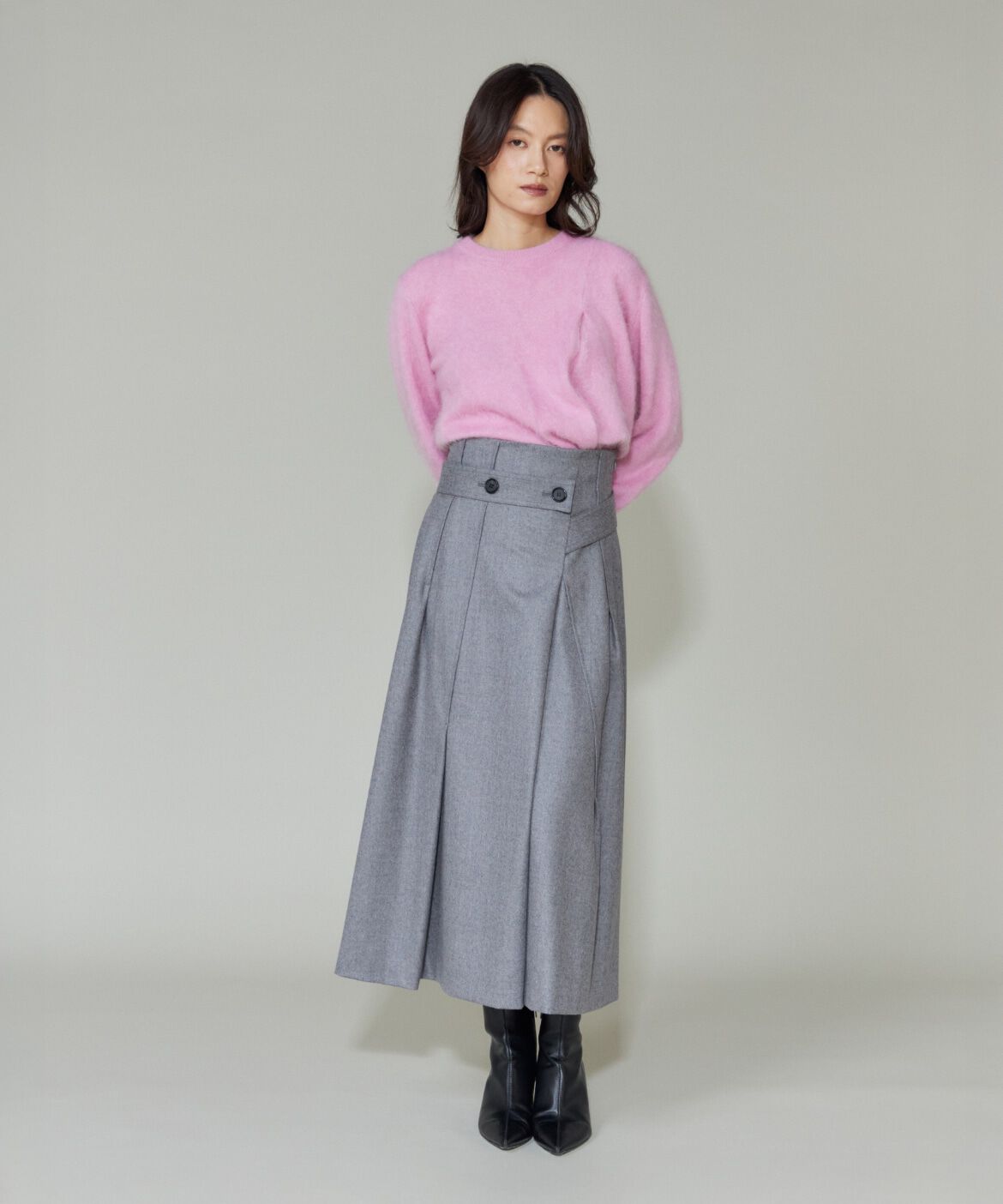 la veille by SUPERIOR CLOSET「《大きいサイズ》ラップ風スカート」|スカート|