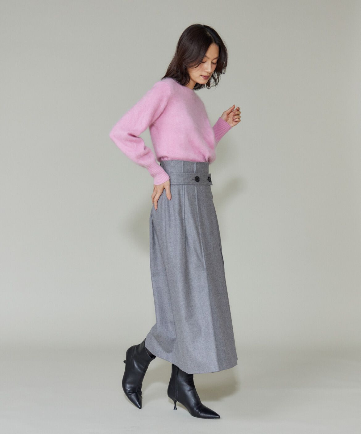 la veille by SUPERIOR CLOSET「《大きいサイズ》ラップ風スカート」|スカート|