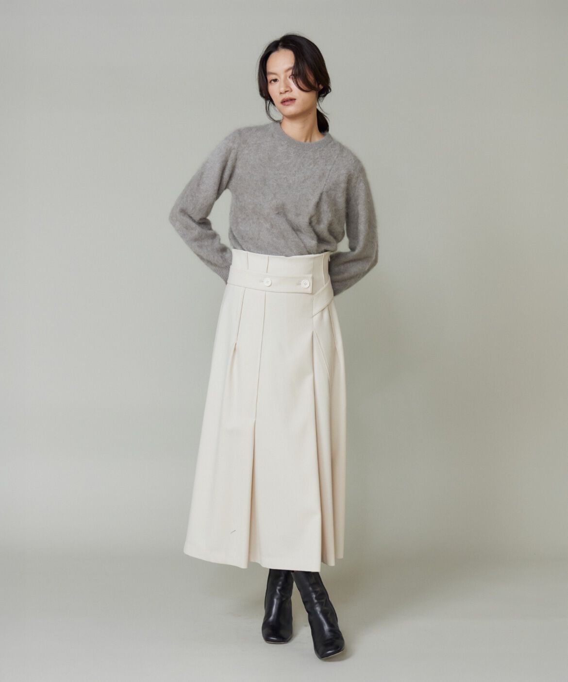 la veille by SUPERIOR CLOSET「《大きいサイズ》ラップ風スカート」|スカート|