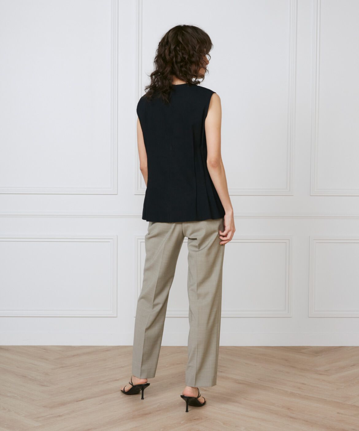 INED「《大きいサイズ》ウエストピンタックブラウス　《la veille by SUPERIOR CLOSET》」|シャツ・ブラウス|