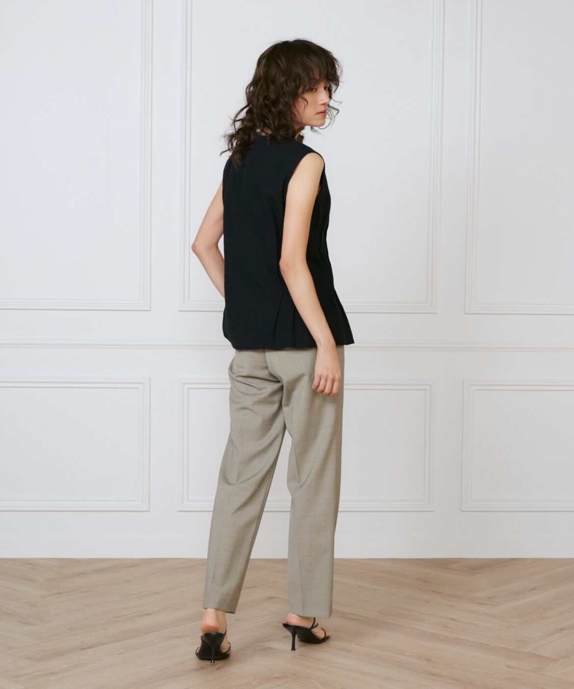 INED「《大きいサイズ》ウエストピンタックブラウス　《la veille by SUPERIOR CLOSET》」|シャツ・ブラウス|
