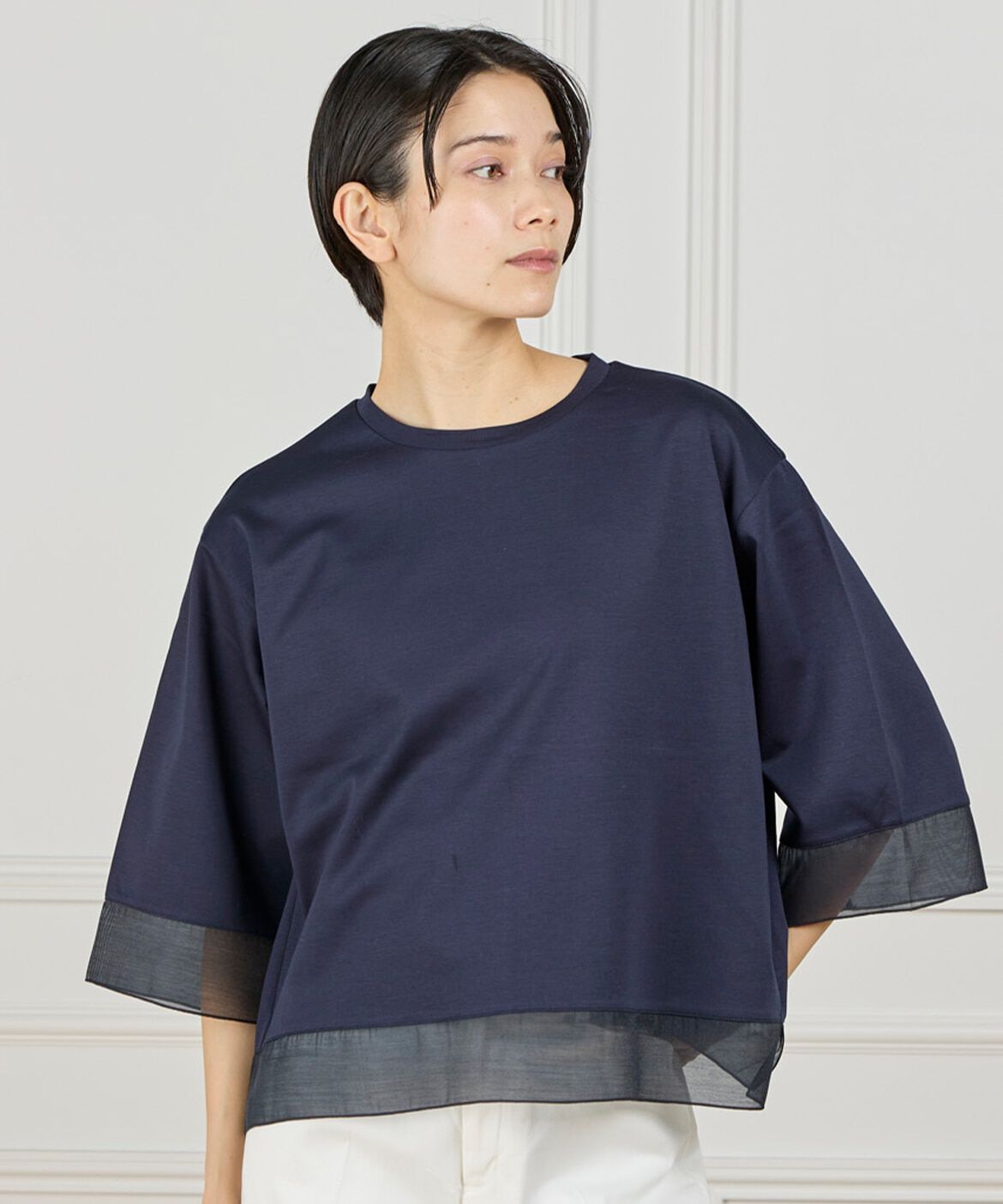 DAY by DAY it&rsquo;s international「シアードッキングプルオーバー  」|Tシャツ・カットソー|ネイビー