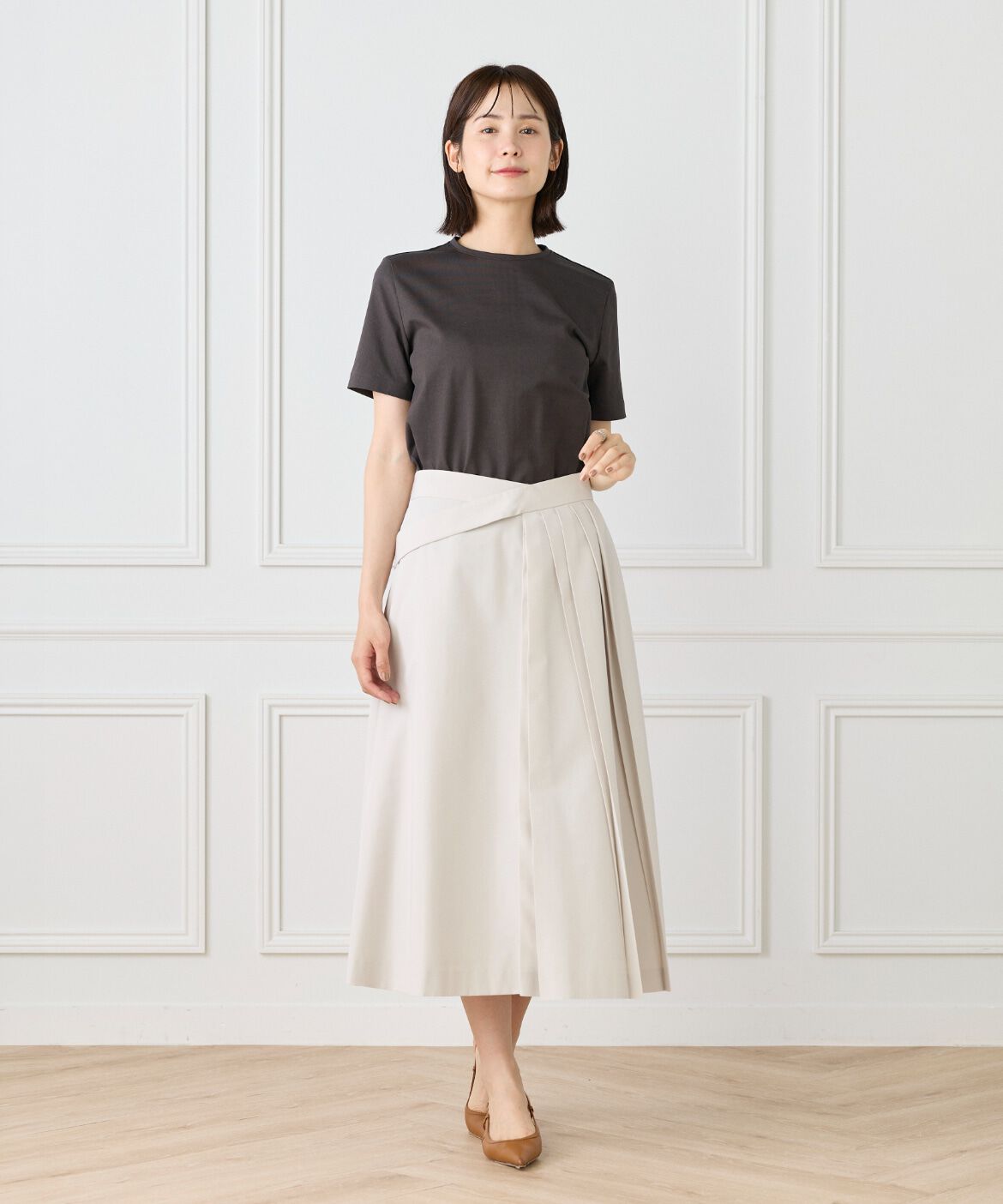 la veille by SUPERIOR CLOSET「ラップライクスカート」|スカート|