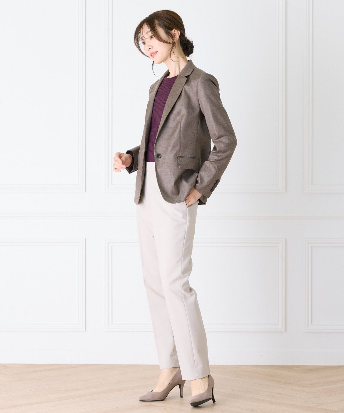 INED「シングルテーラードジャケット《Loro Piana/ロロ・ピアーナ》」|テーラードジャケット|