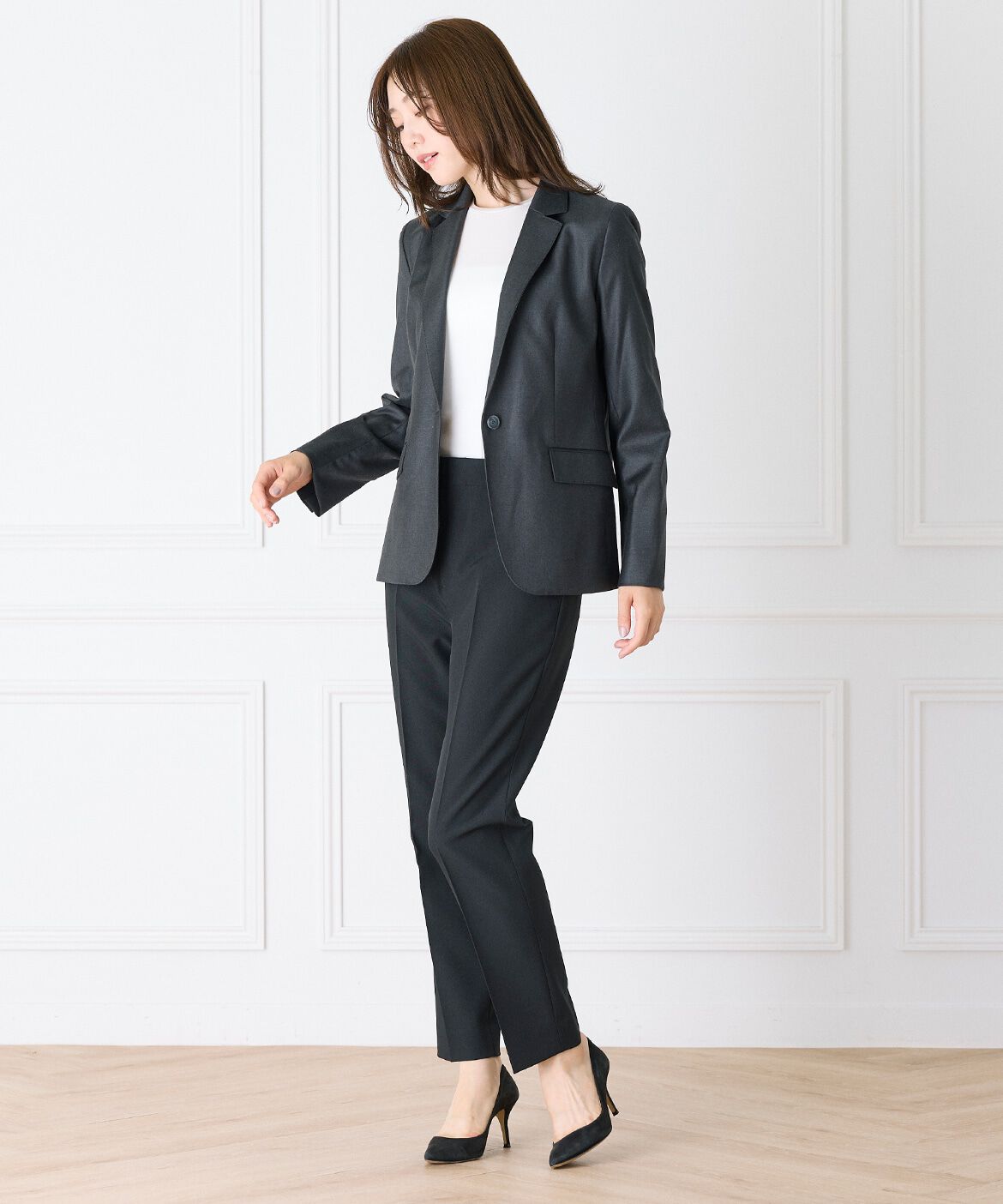 INED「シングルテーラードジャケット《Loro Piana/ロロ・ピアーナ》」|テーラードジャケット|